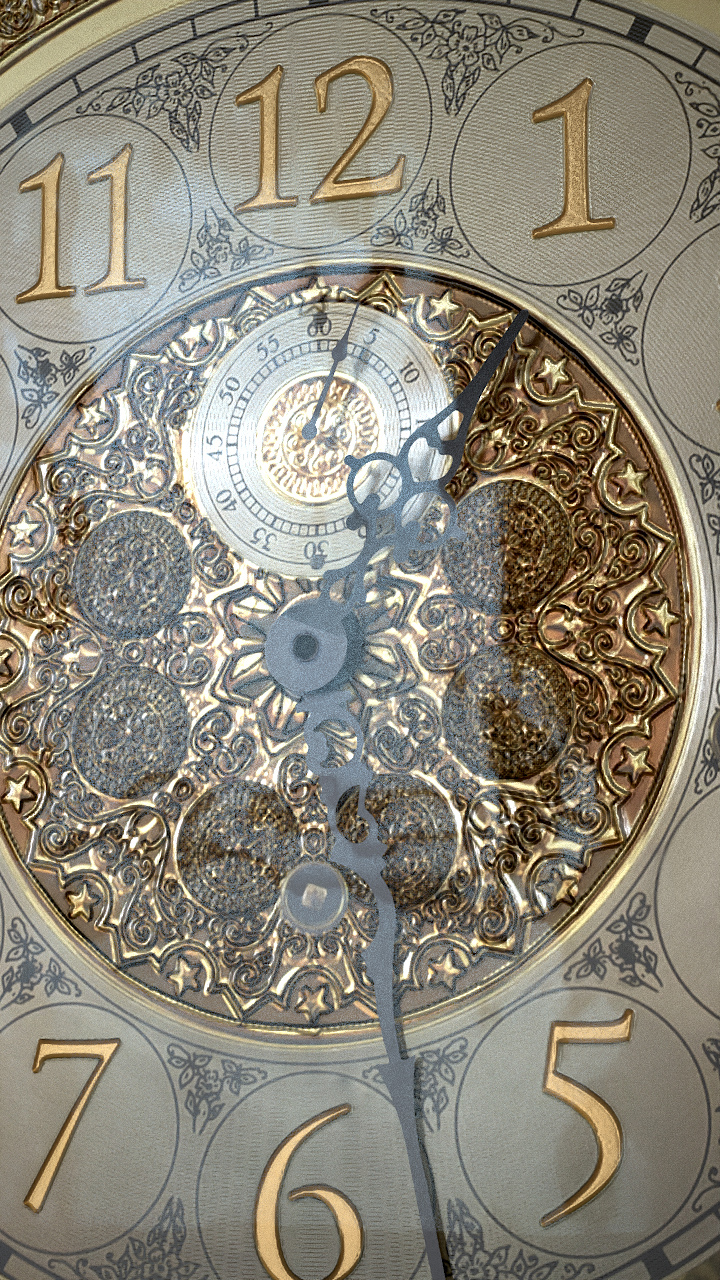 An image showing the clock rendered in Maya, for promotional material